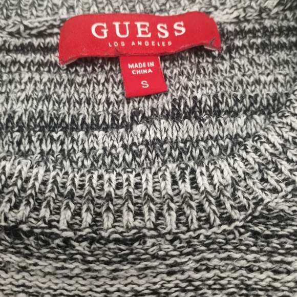 Guess Striped Sweater Black & White - Picture 4 of 5
